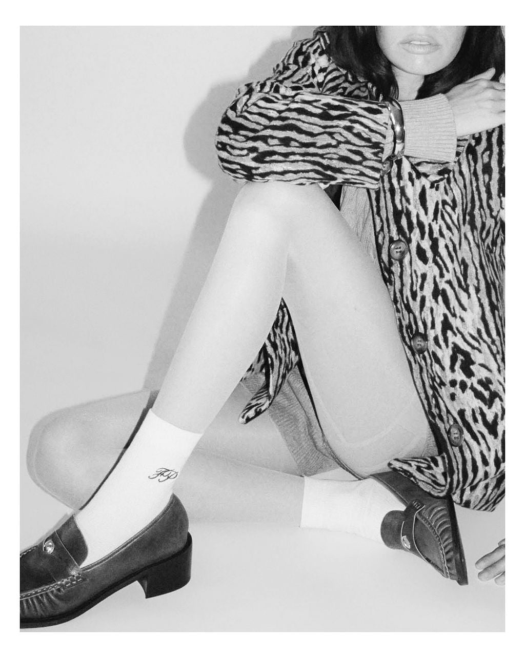 Waffle Knit Grip Socks