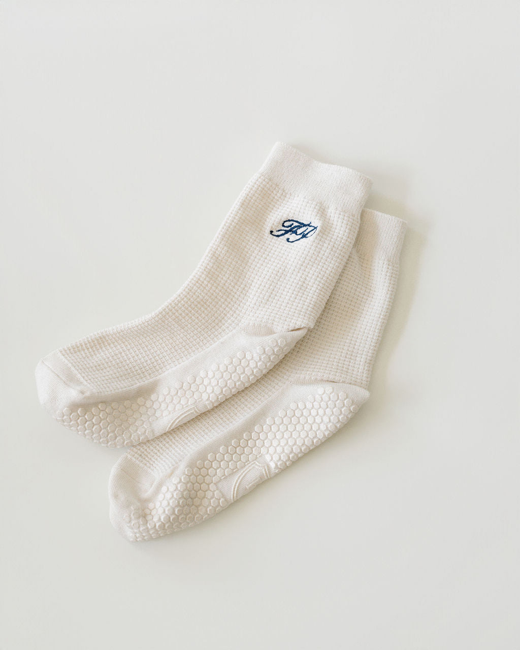 Waffle Knit Grip Socks
