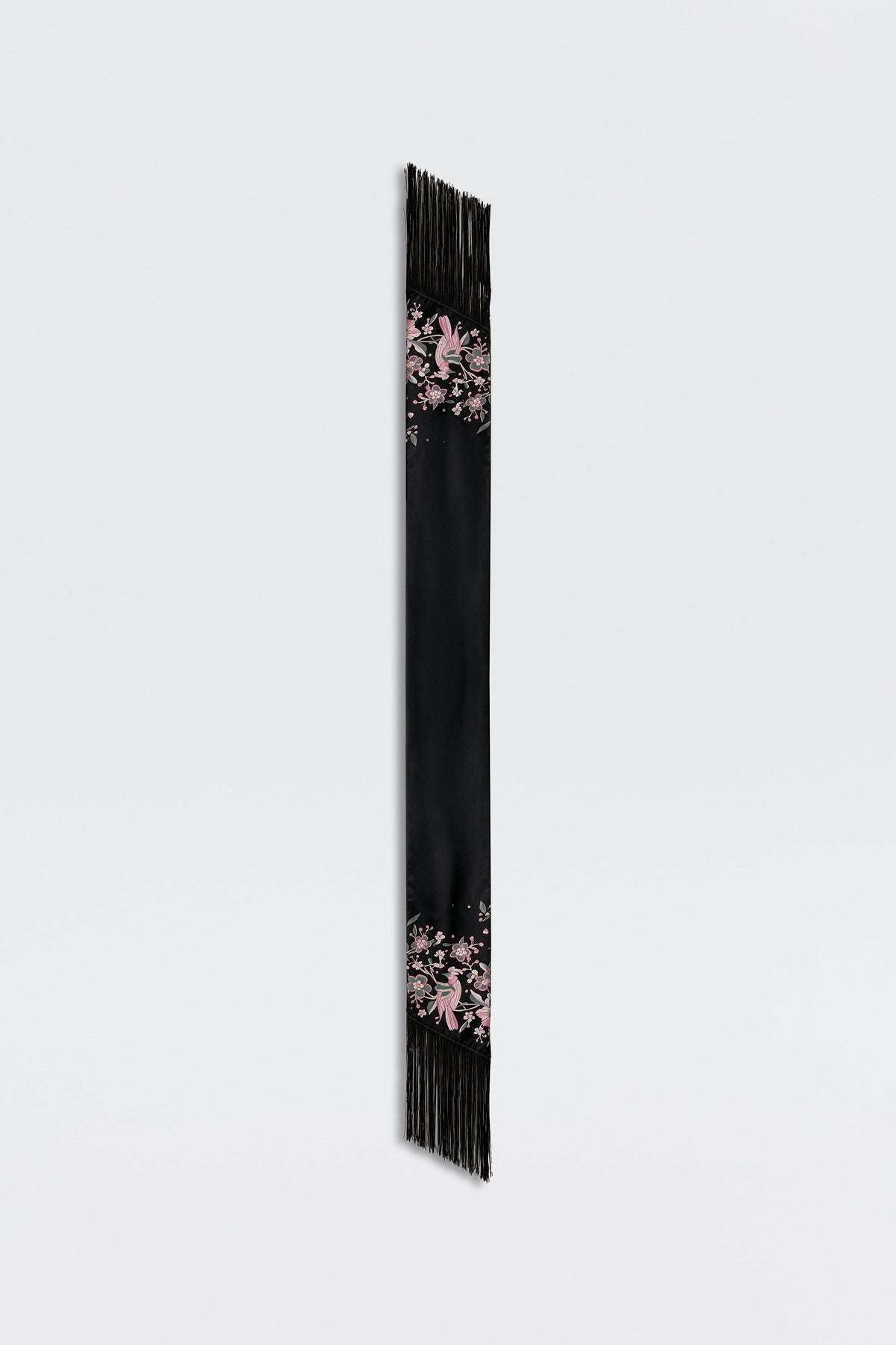 RIXO Casandra in Kyoto Floral Embroidery Black