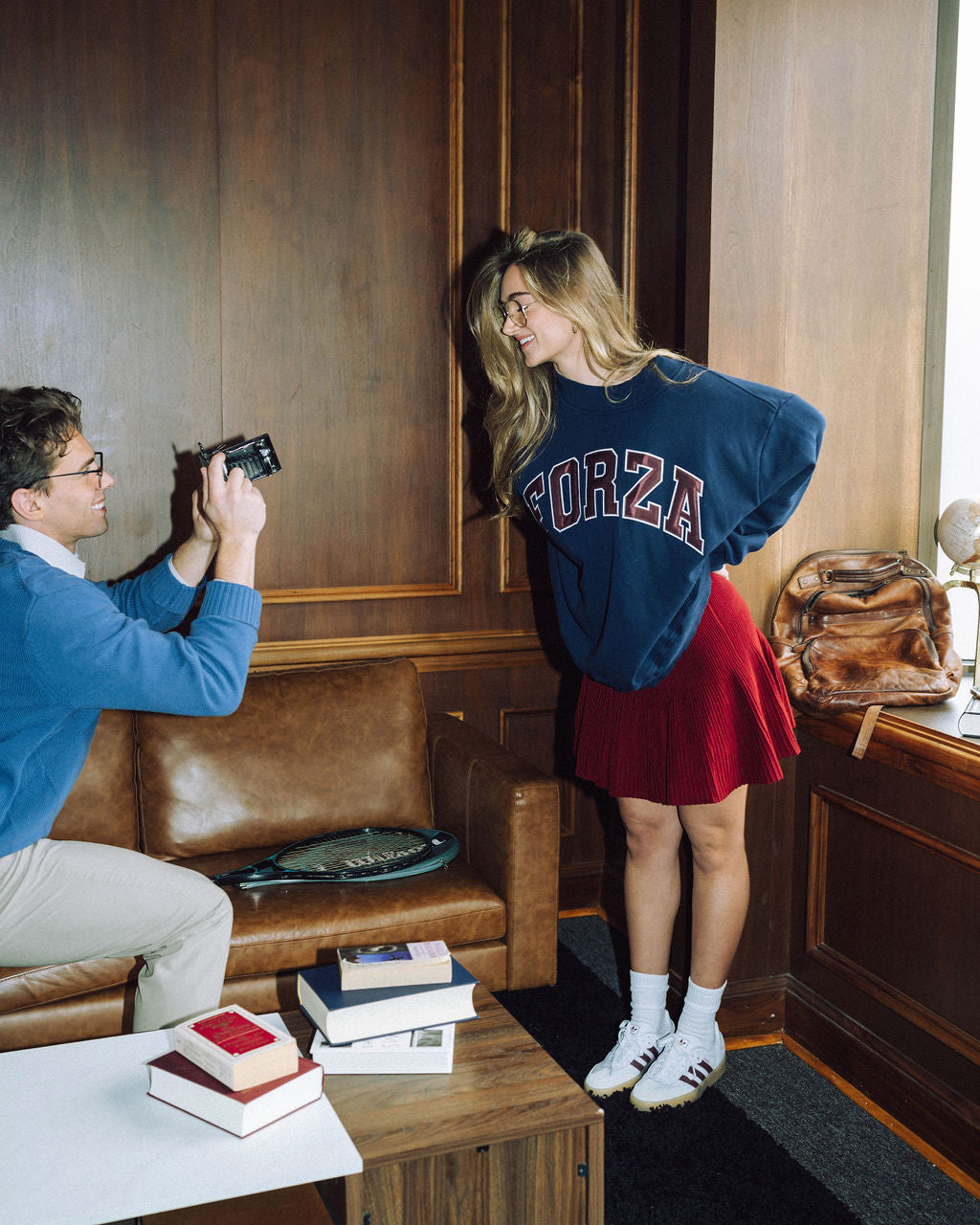 IVY LEAGUE MOCKNECK - NAVY