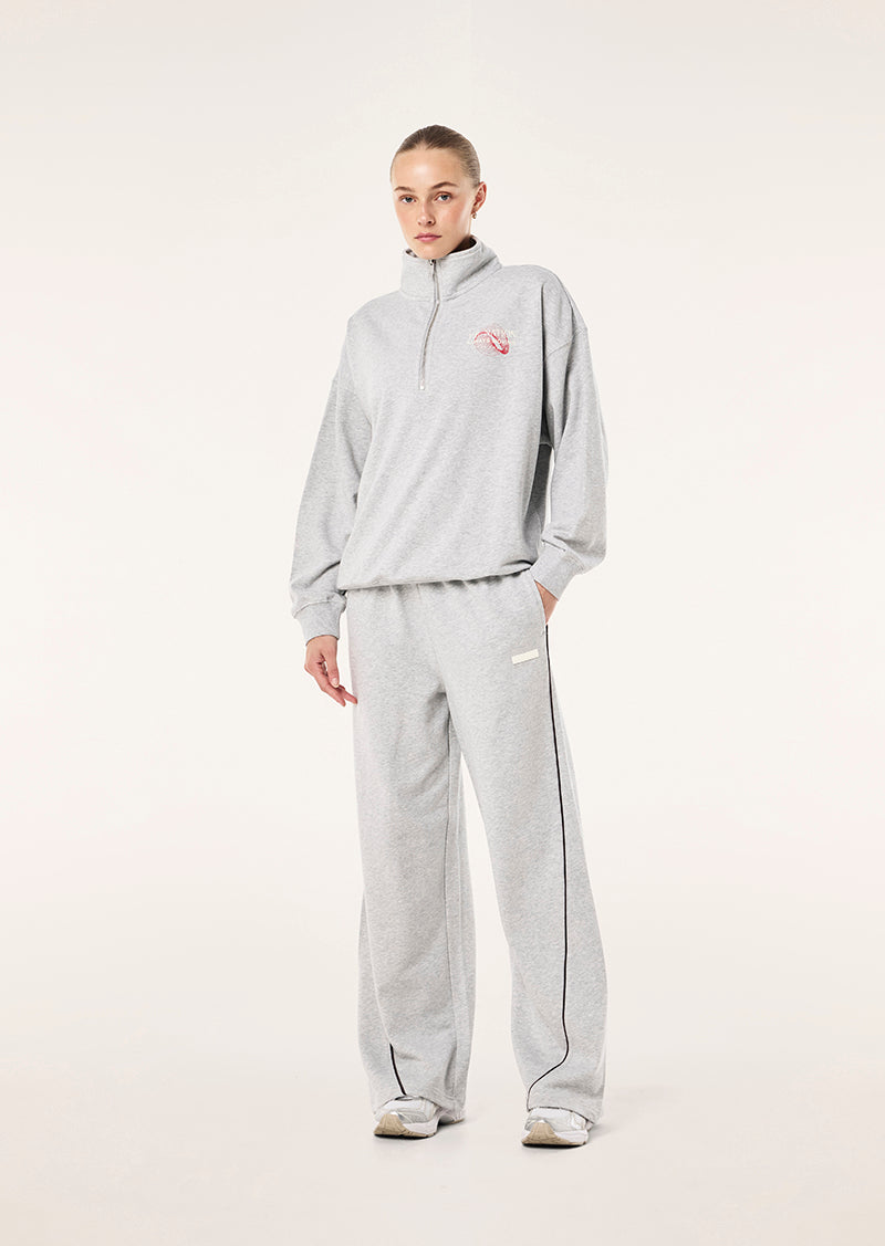P.E Nation Snap Quarter Zip in Grey Marle