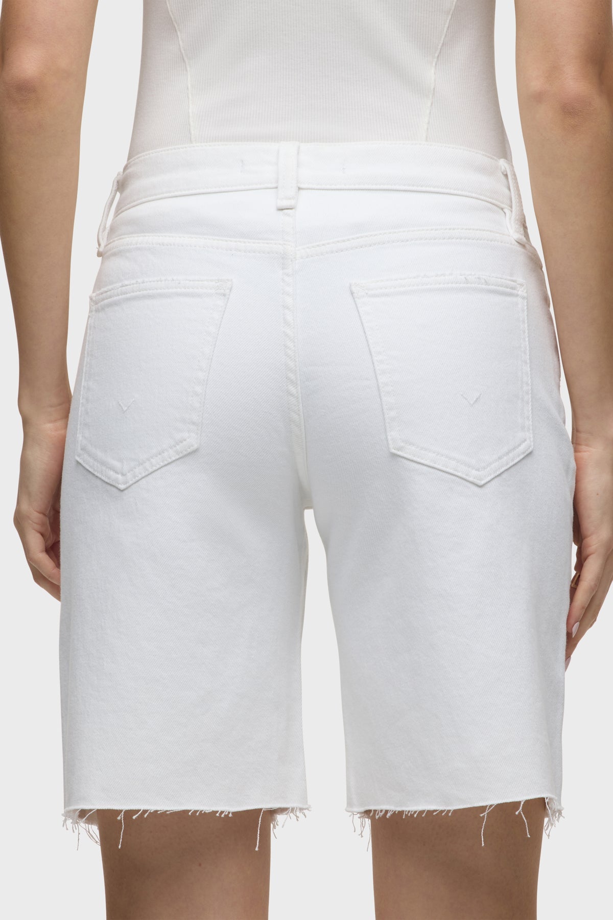 Hudson London Long Short in White
