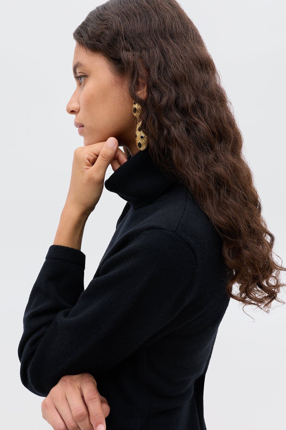 RIXO Aly Dress in Black