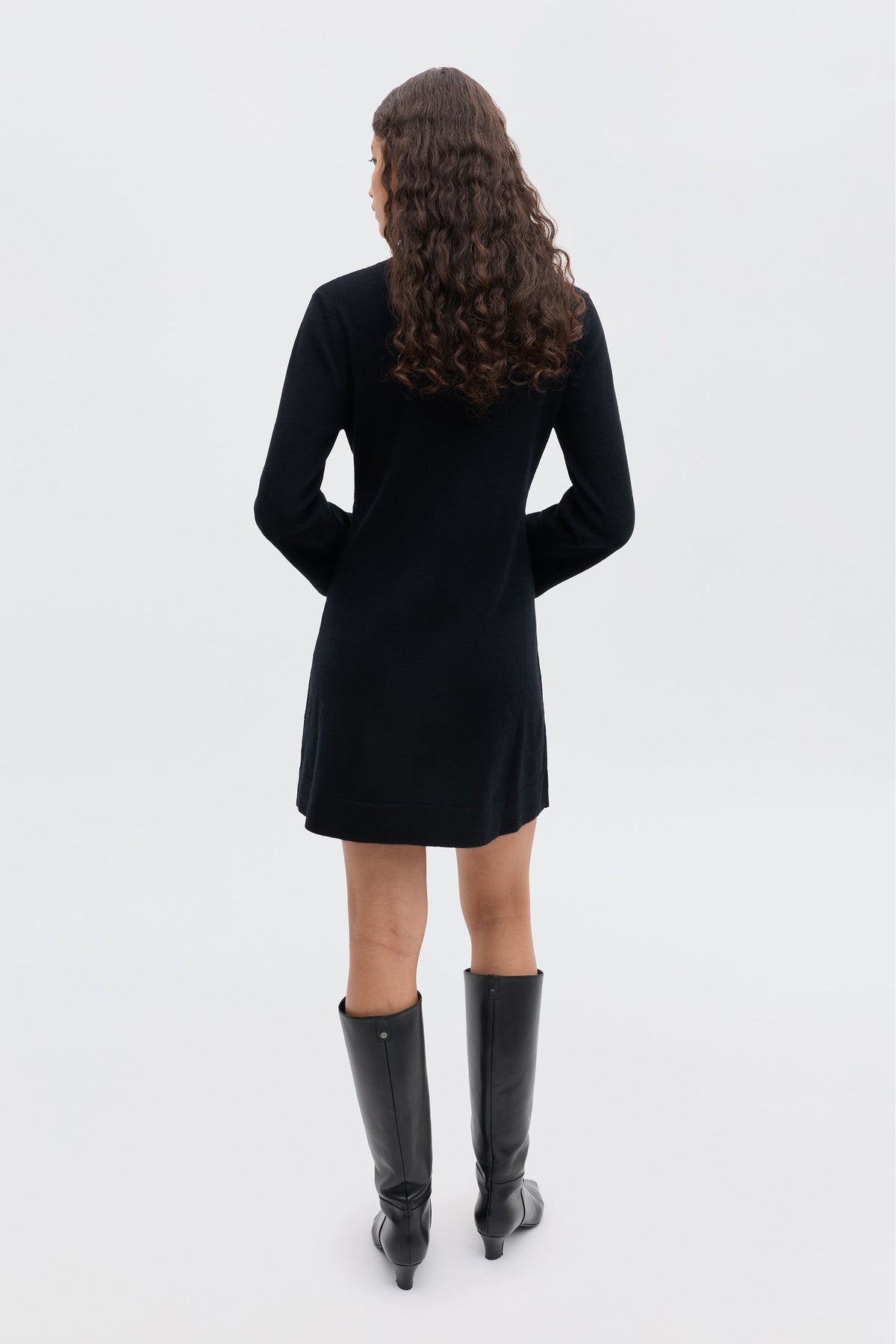RIXO Aly Dress in Black
