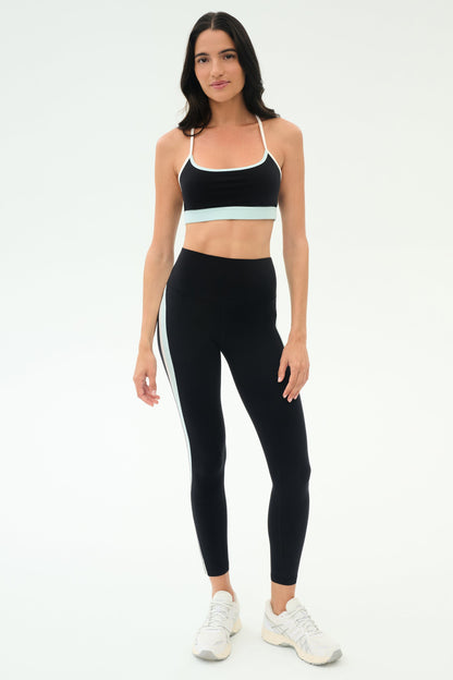 Splits59 Emerson Airweight Bra in Black/Ice