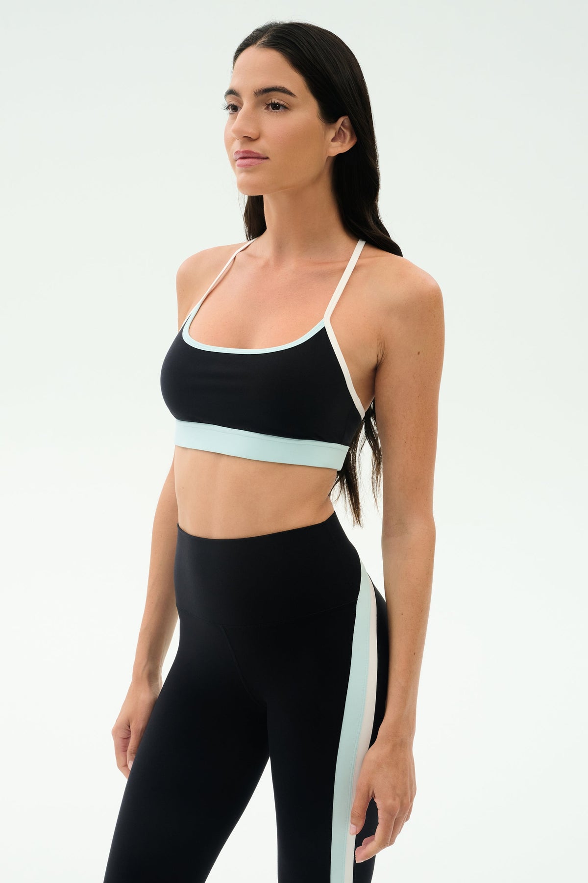 Splits59 Emerson Airweight Bra in Black/Ice
