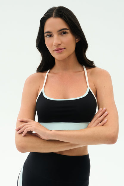 Splits59 Emerson Airweight Bra in Black/Ice