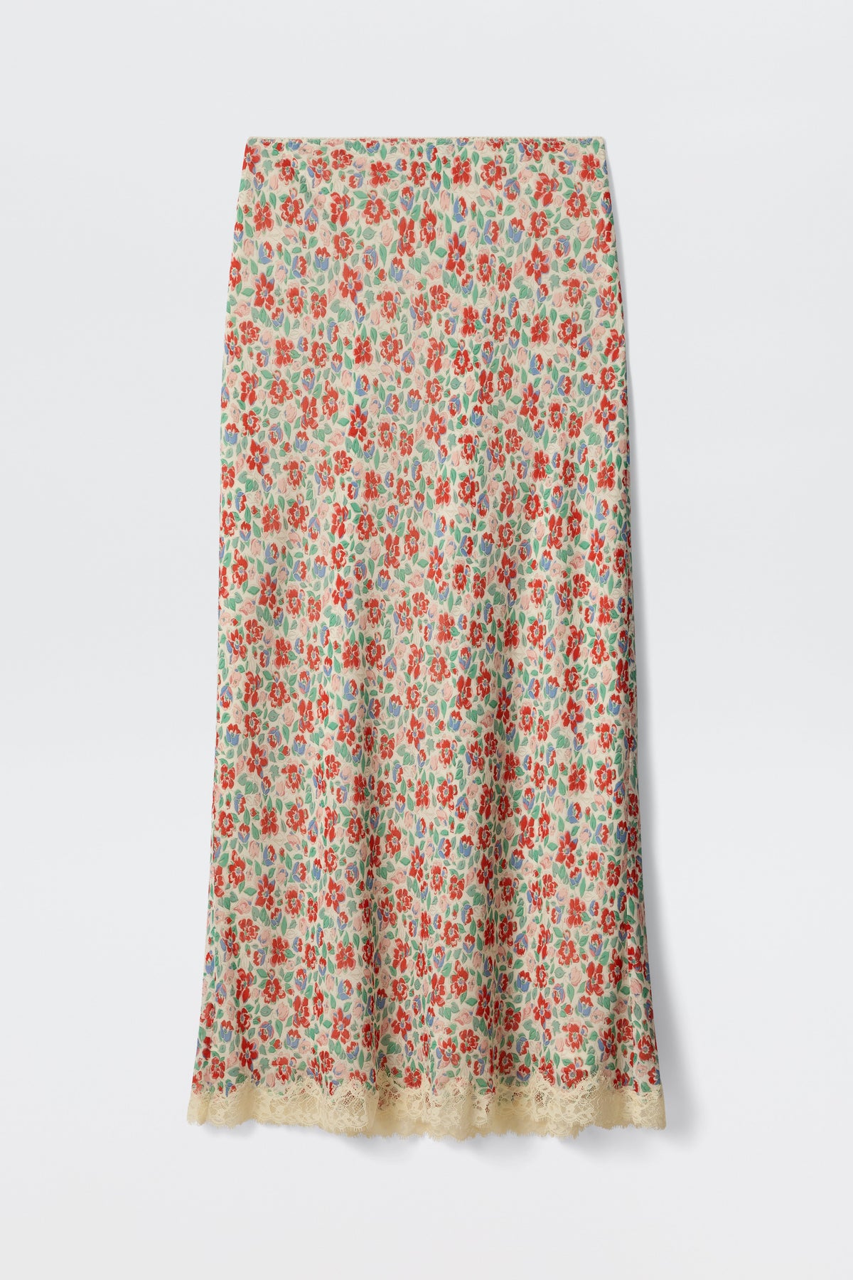 RIXO Stassie Skirt in Bloom Ivory