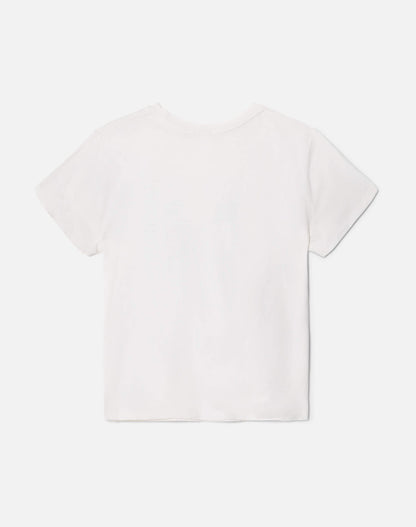 RE/DONE Classic "Spring Fling" Tee in Vintage White