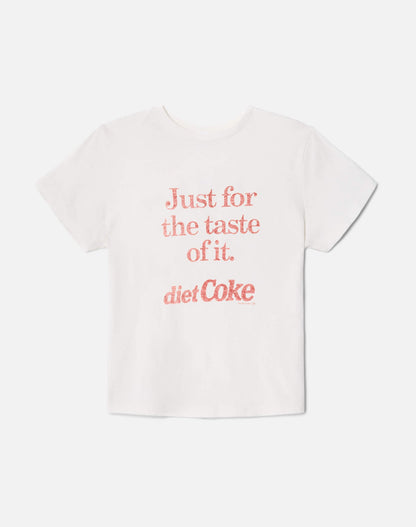 RE/DONE Classic Tee Diet Coke in Vintage White