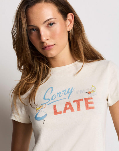 RE/DONE Classic Tee Alice Late in Vintage White