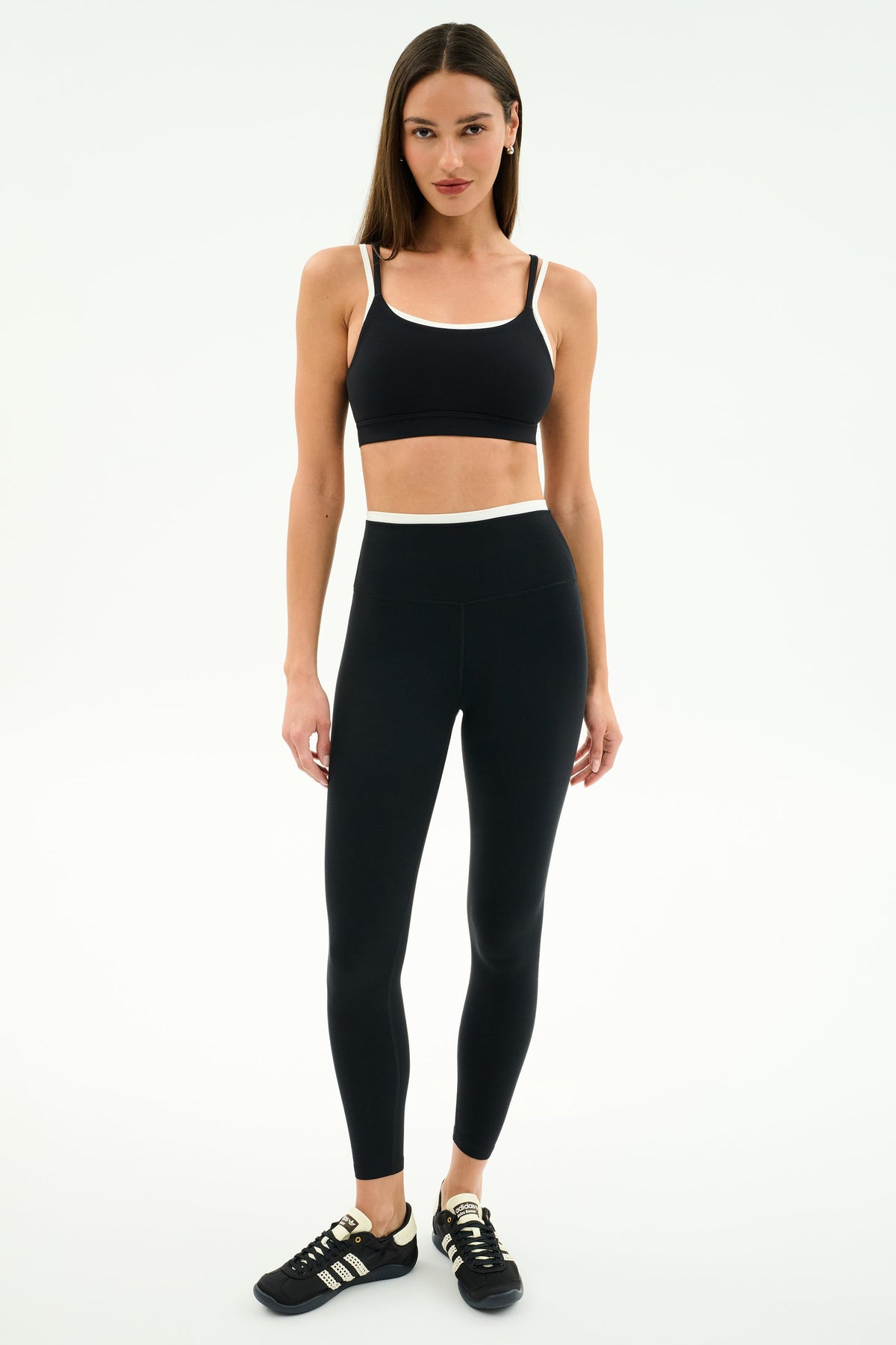 Splits59 Dual High Waist Airweight 7/8 Legging in Black/White