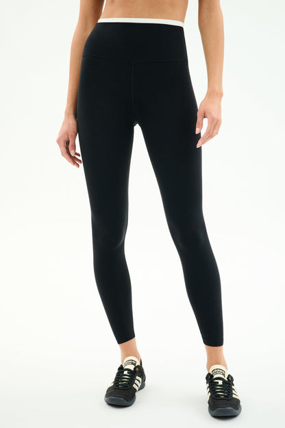 Splits59 Dual High Waist Airweight 7/8 Legging in Black/White