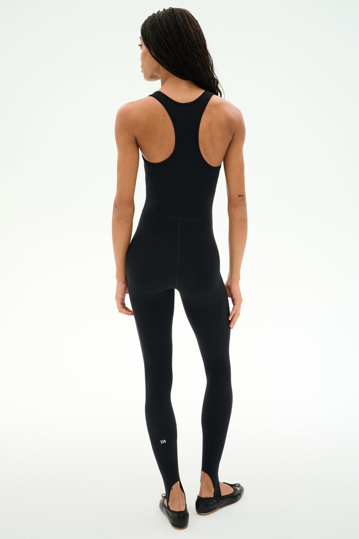 Splits59 Darci Airweight Stirrup Jumpsuit in Black