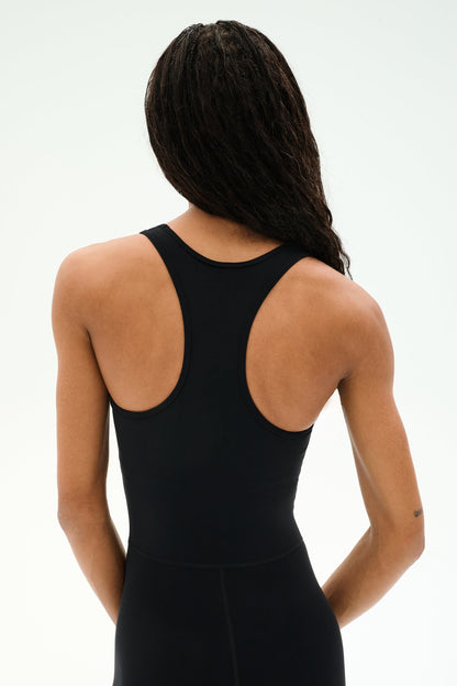 Splits59 Darci Airweight Stirrup Jumpsuit in Black