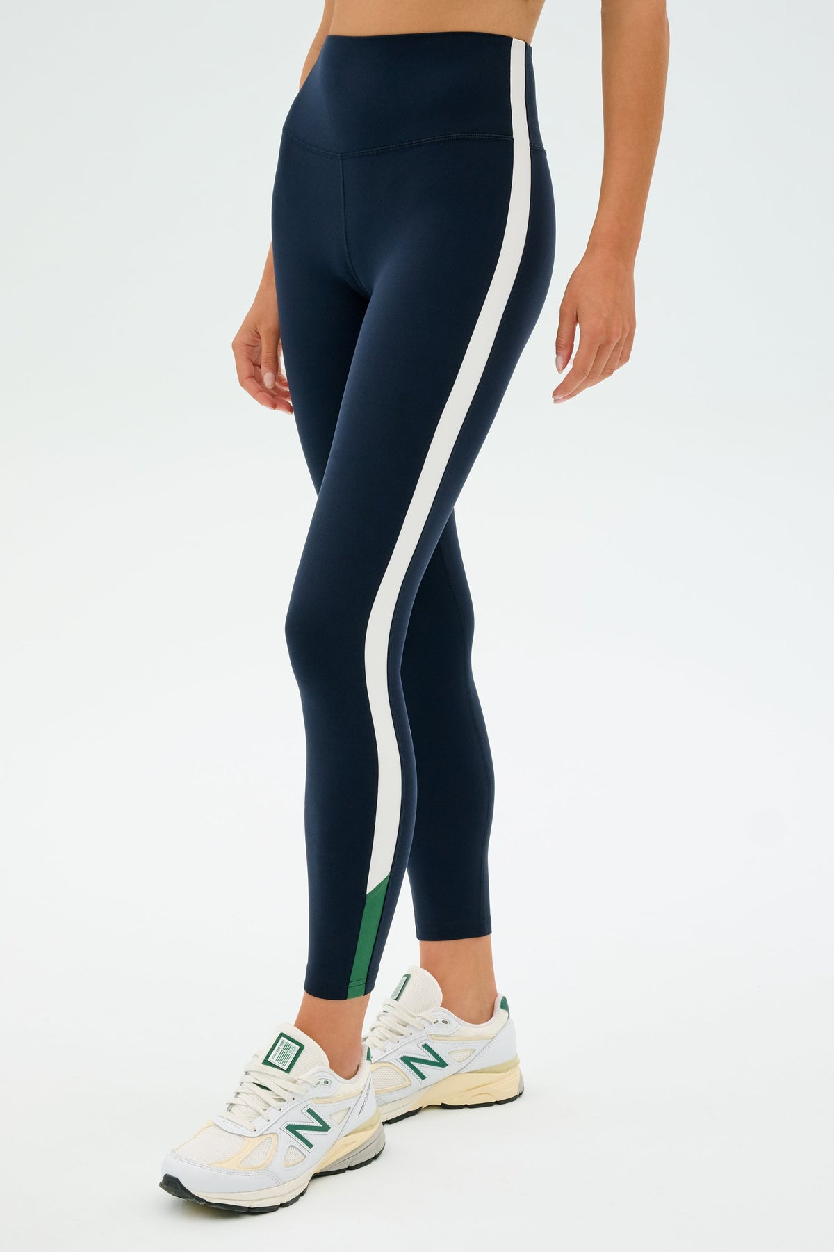 Splits59 Layla Airweight High Waist 7/8 Legging in Indigo/White