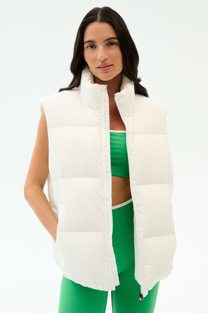 Splits59 Summit Nylon Puffer Vest in White