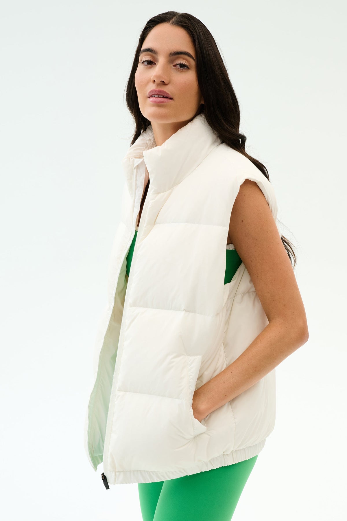 Splits59 Summit Nylon Puffer Vest in White