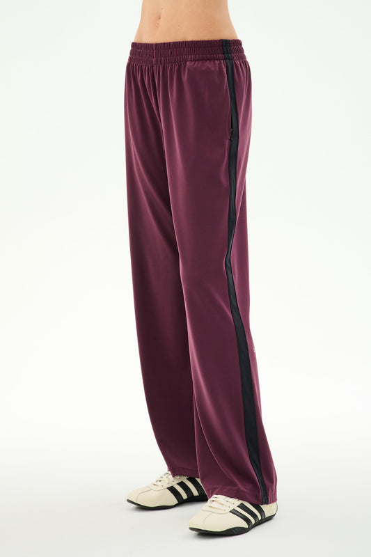 Splits59 Maxie Rigor Track Pant in Dark Cherry/Black