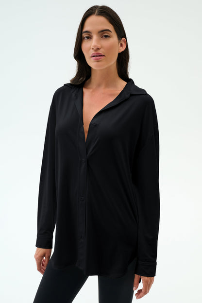 Splits59 Kate Airweight Lite Button Down in White