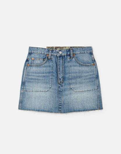 RE/DONE Surplus Rewind Skirt in Thunderstruck