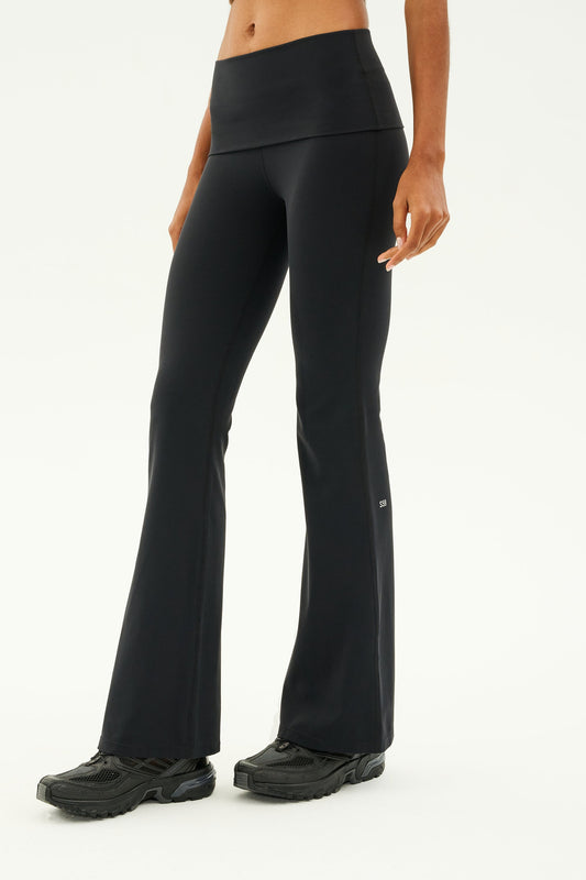 Splits59 Raquel Airweight Foldover Flare in Black