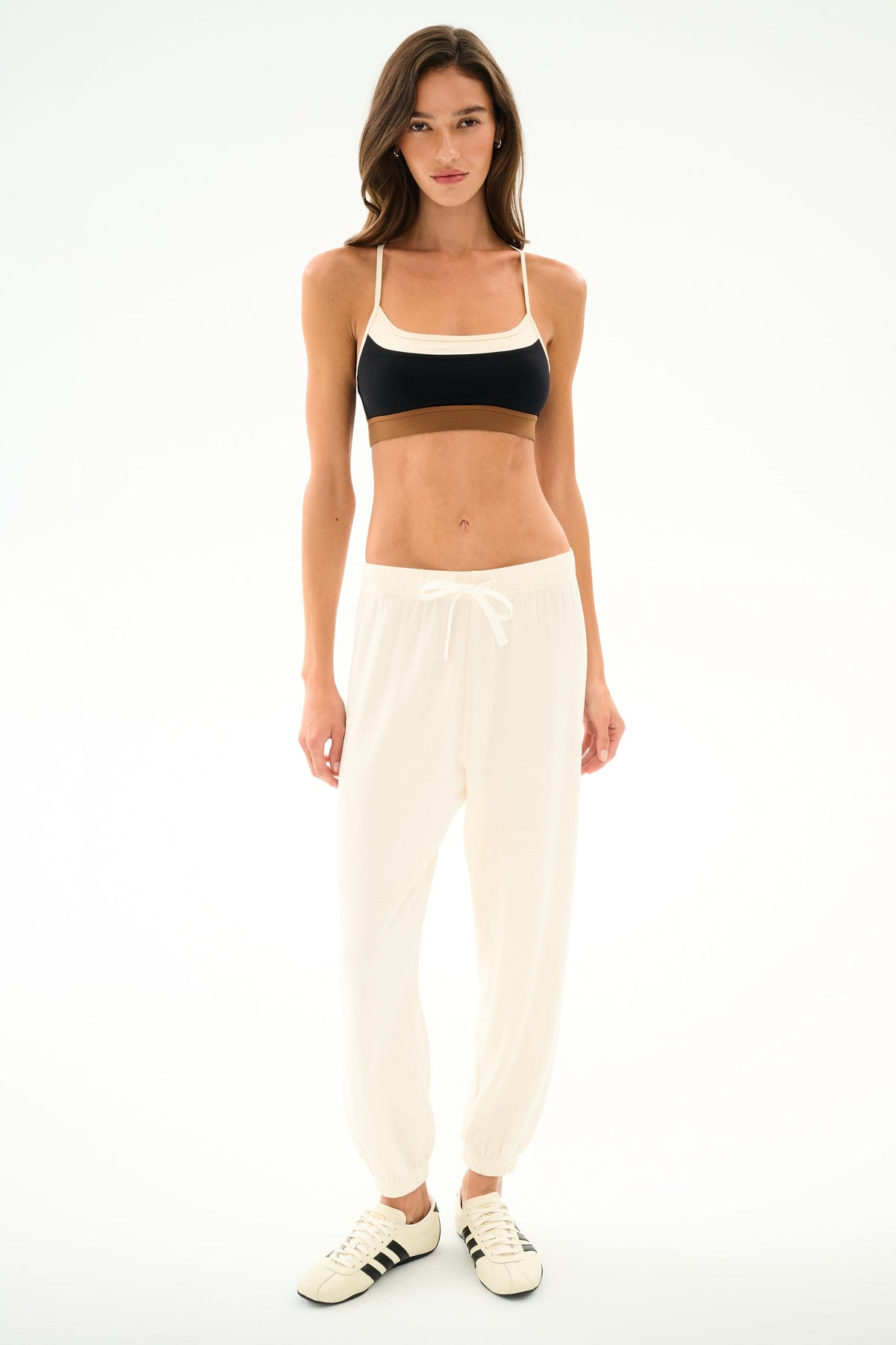 Splits59 Andie Oversized Fleece Sweatpant in Creme
