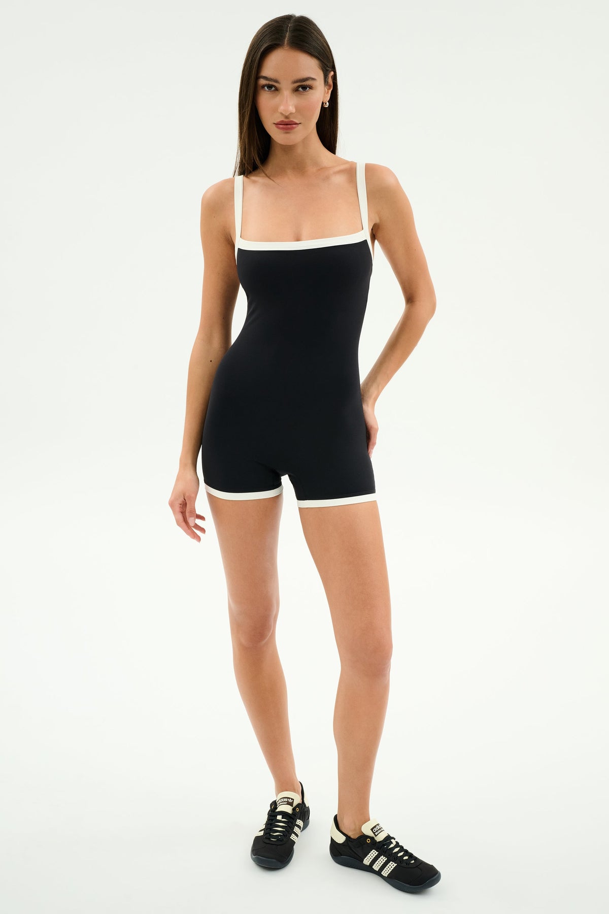 Splits59 Monah Rigor Jumpsuit in Black/White