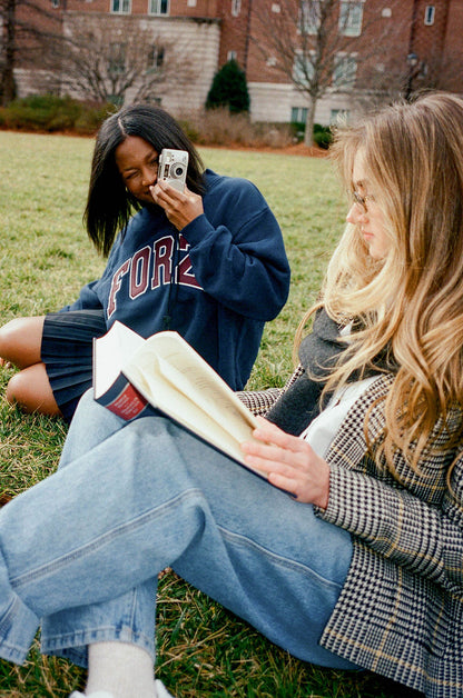 IVY LEAGUE MOCKNECK - NAVY