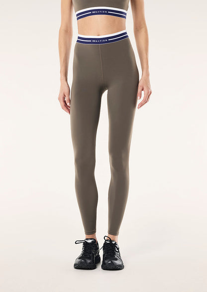 P.E Nation Avant Full Length Leggings in Major Brown