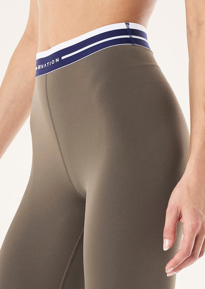 P.E Nation Avant Full Length Leggings in Major Brown