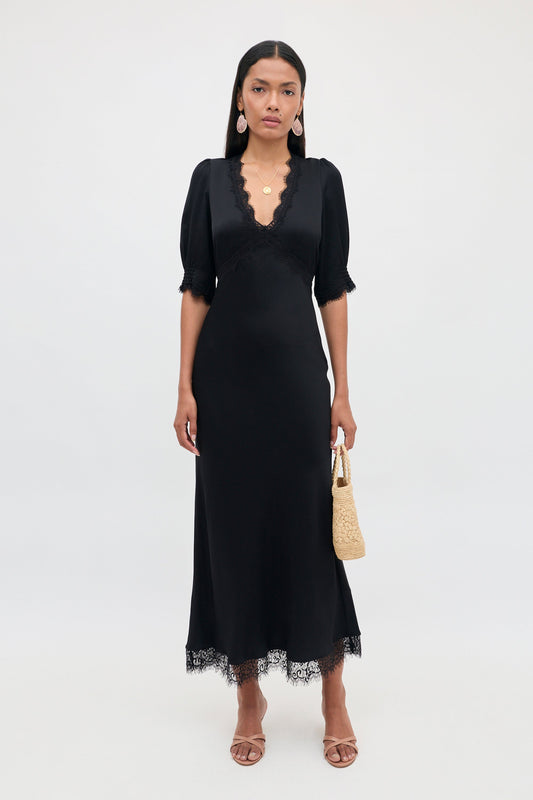 RIXO Annina Dress in Black