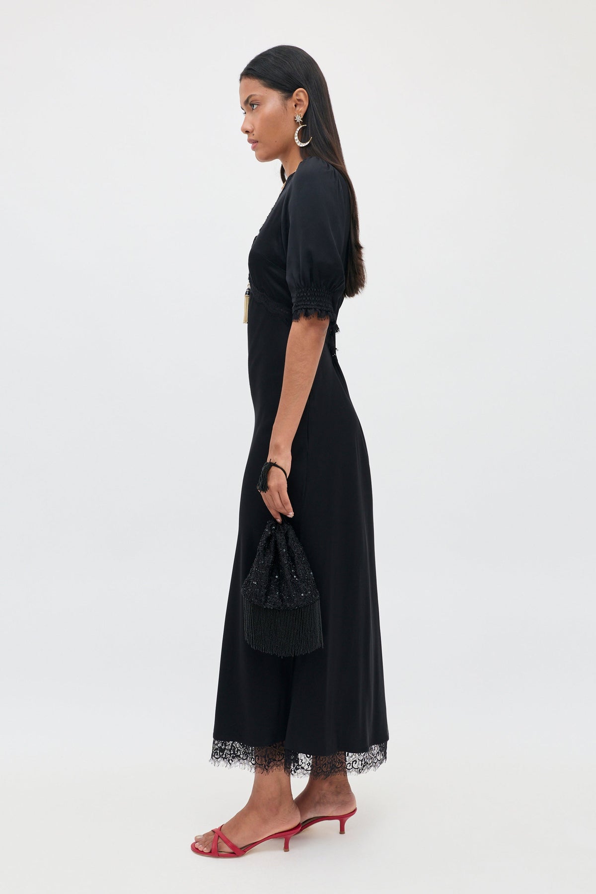 RIXO Annina Dress in Black