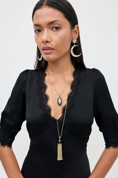 RIXO Annina Dress in Black