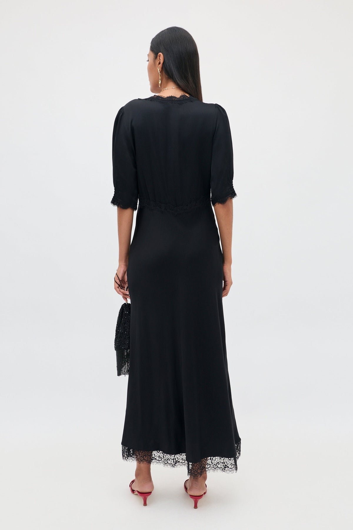 RIXO Annina Dress in Black
