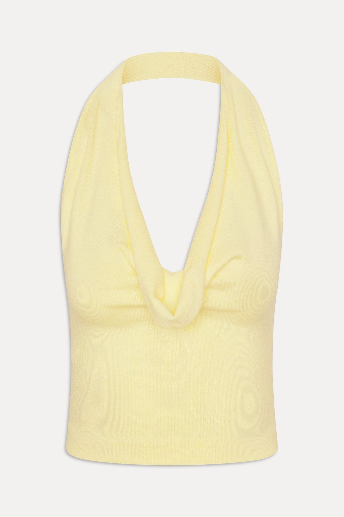 Frankie's Bikinis Briar Knit Halter Top in Morning Light