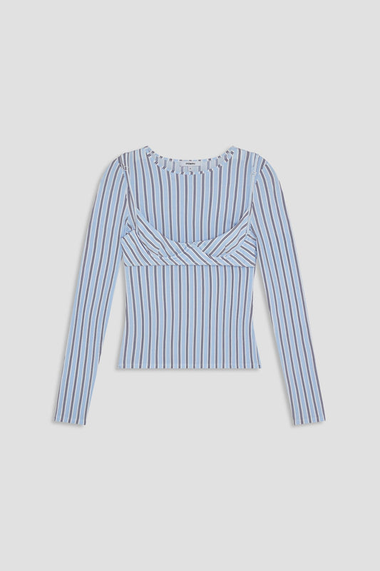 Miaou Cara Top in Blue Stripe
