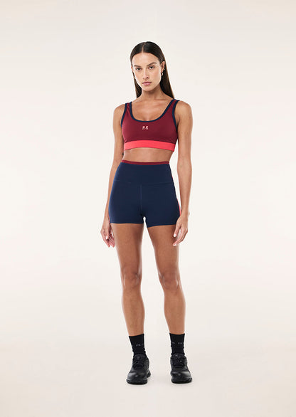 P.E Nation Convex 3" Bike Short in Dark Navy