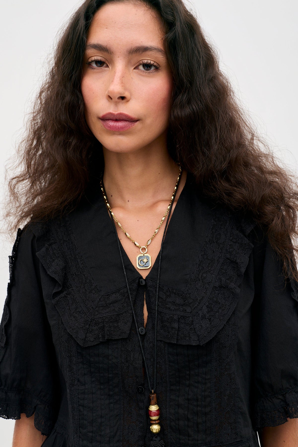 RIXO Ellery Top in Black