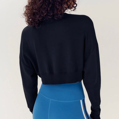 SPLITS59 Noah Fleece Crop Sweatshirt
