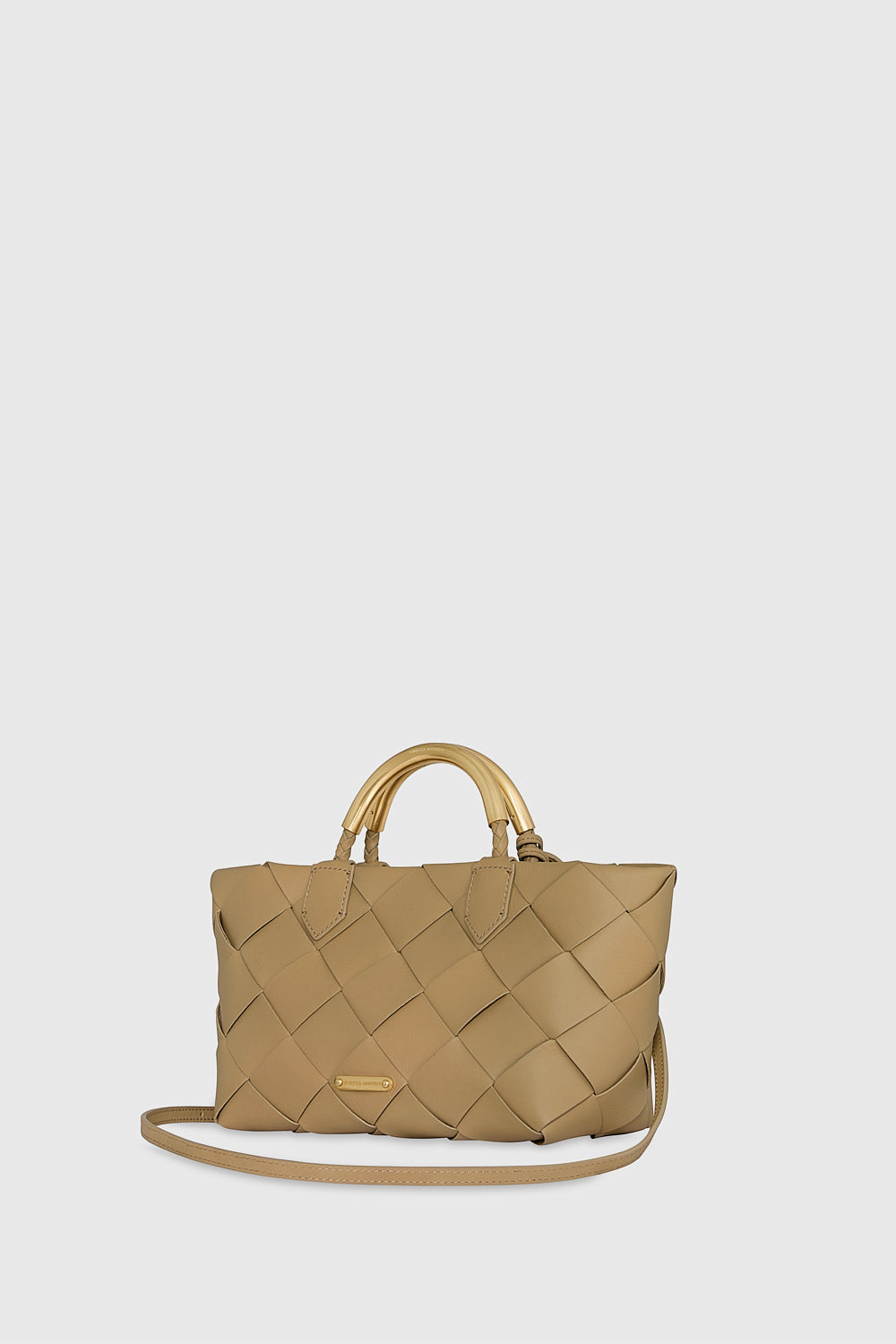 Rebecca Minkoff Frankie Woven Mini Tote in Cherrywood
