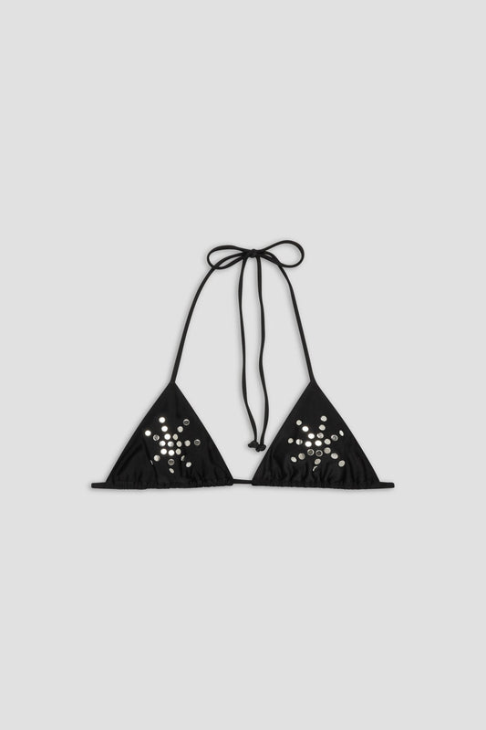 Miaou Kauai Bikini Top in Black Stud