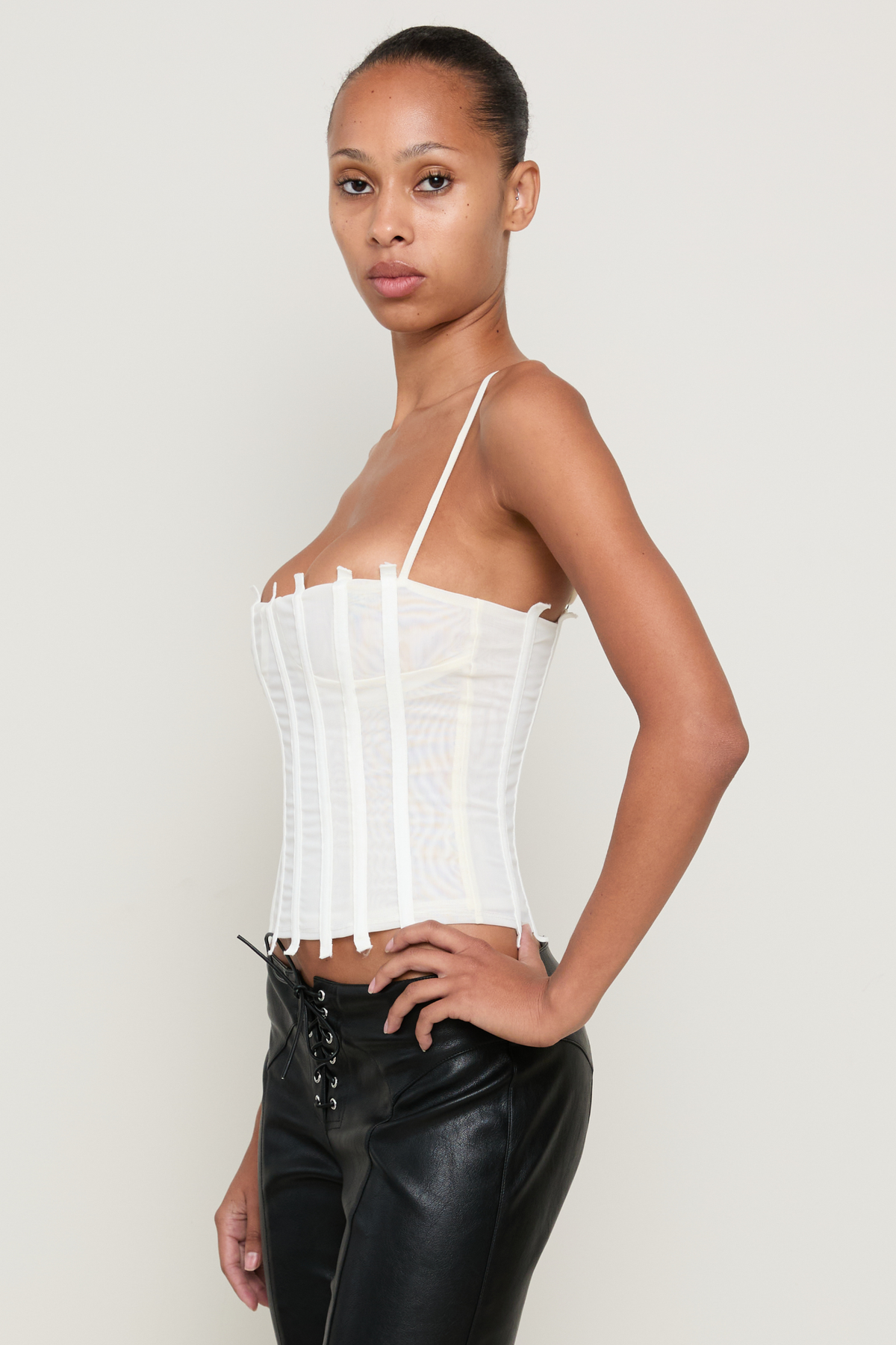 Miaou Lila Corset in Vanilla