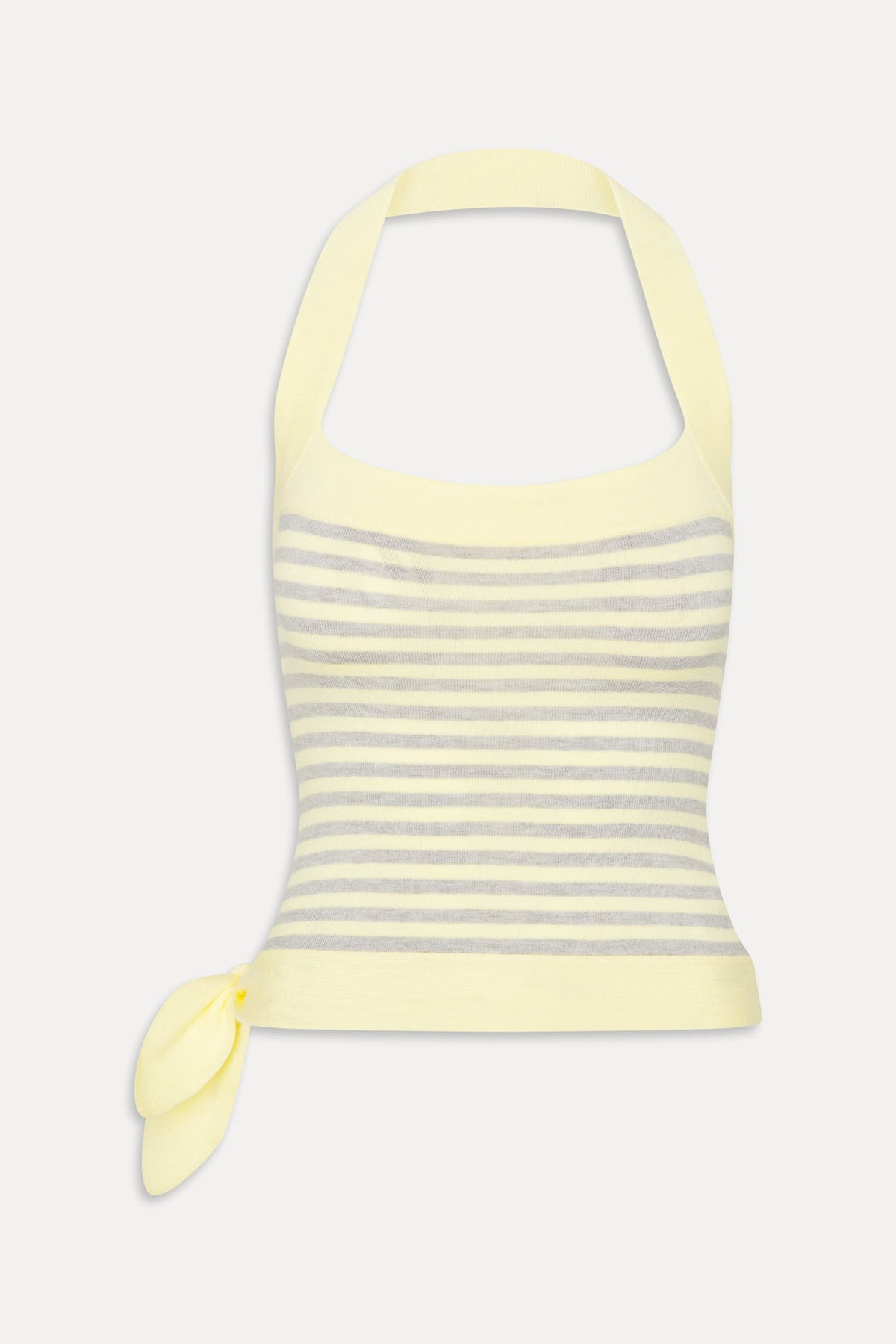 Frankie's Bikinis Quinn Knit Halter Top in Echo Stripe