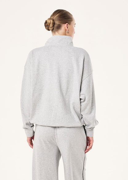 P.E Nation Snap Quarter Zip in Grey Marle