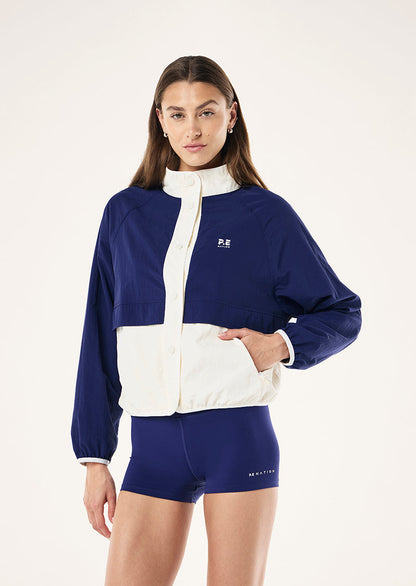 P.E Nation Technique Spray Jacket in Bright Navy