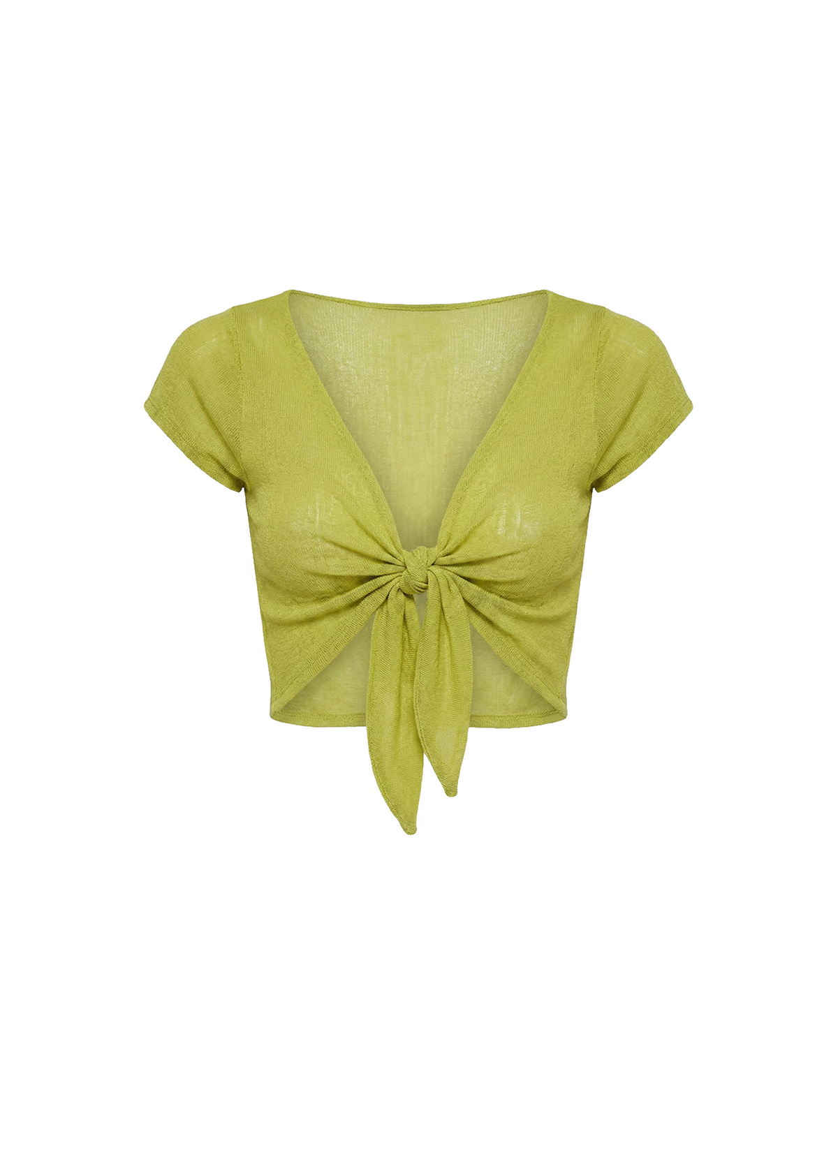 Solid & Striped Rianne Tie Top Paper Knit in Guava