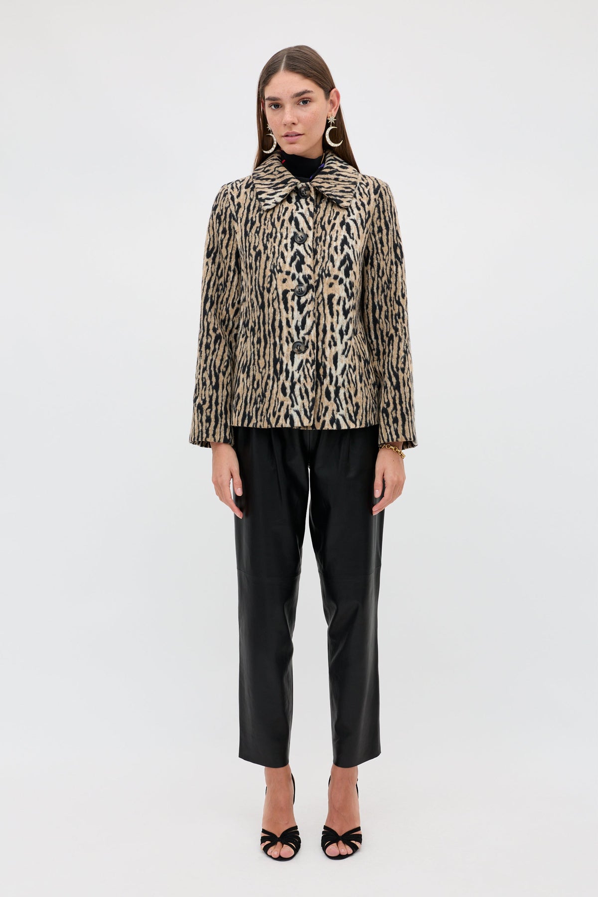 RIXO Tommie Jacket in Bohemia Leopard