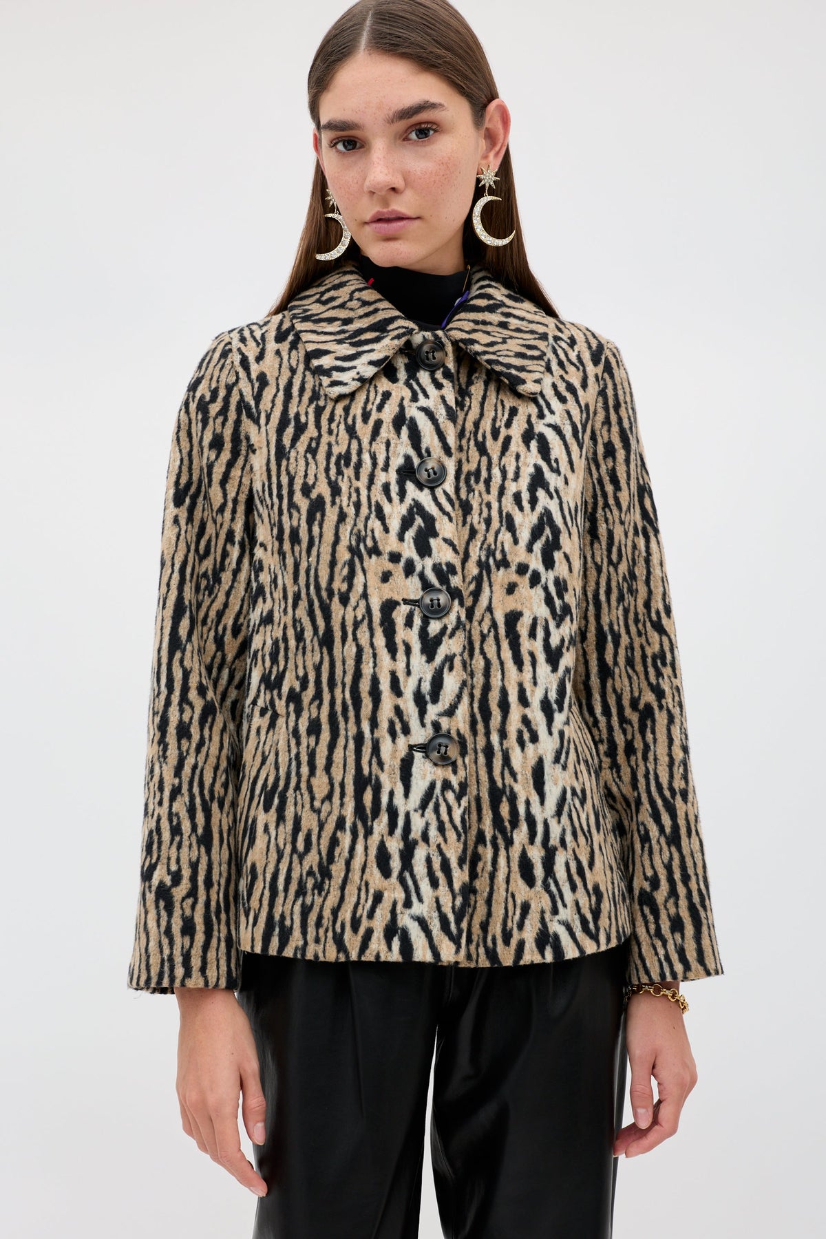 RIXO Tommie Jacket in Bohemia Leopard