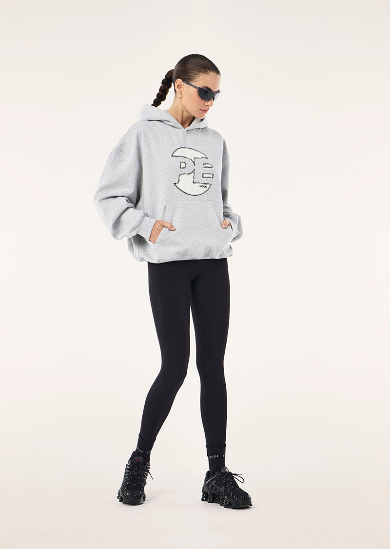P.E Nation Voltage Hoodie in Mid Grey Marle